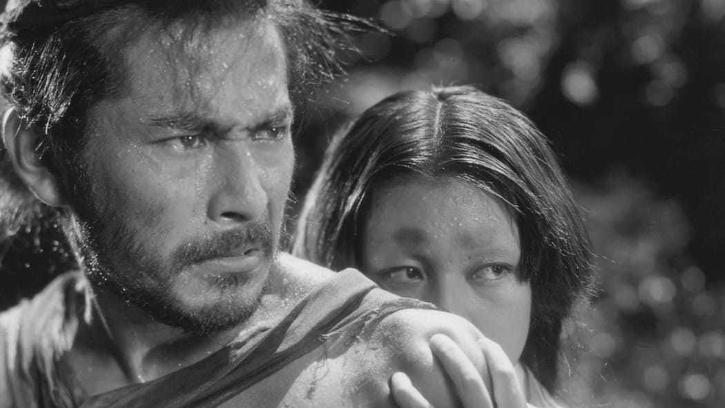 Movie still from the 1950 Japanese film Rashomon