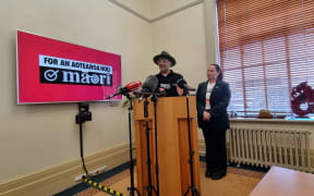 Te Pāti Māori co-leaders Rawiri Waititi and Debbie Ngarewa-Packer announce the party's tax policy for the 2023 election.
