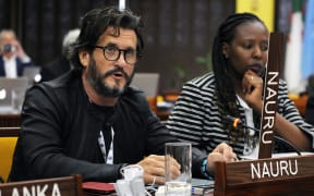 Gerard Barron, the CEO and Chairman of DeepGreen Metals, seen here at an annual session of the International Seabed Authority, has forged close links to Nauru's government.