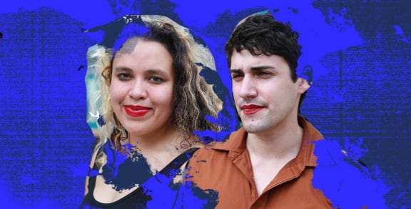 Victoria Ruiz and Joey La Neve DeFrancesco.
