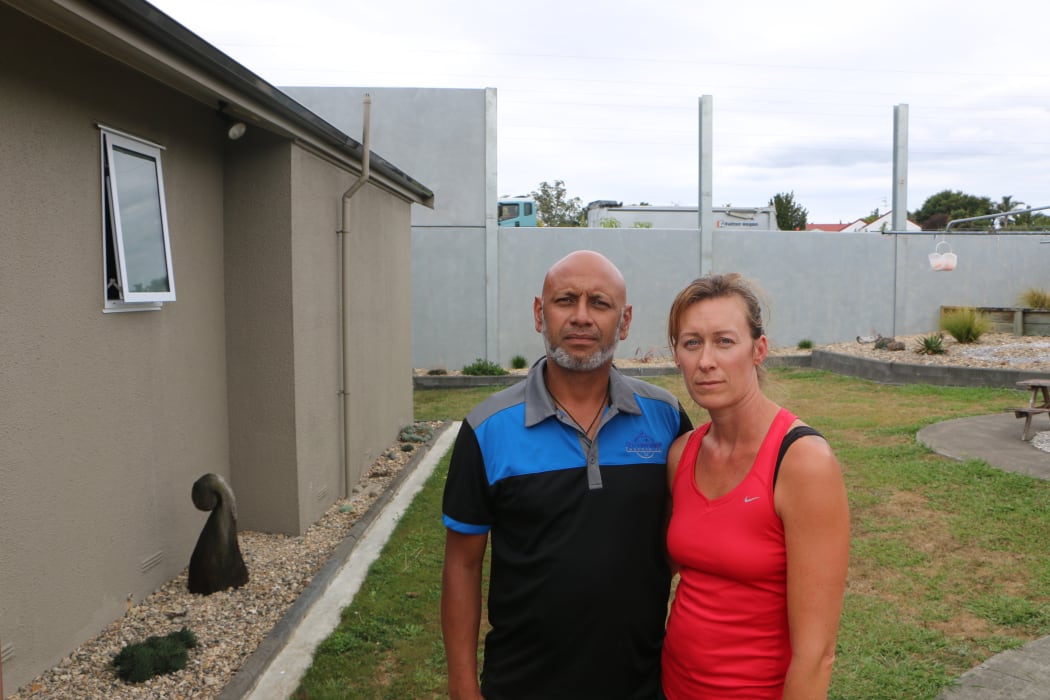 Conifer Grove residents Dianne Walker and her husband Cliff say they noticed the first cracks on the house after roadworks began on the motorway just over their back.