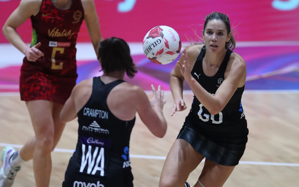 Kayla Johnson returned to the Silver Ferns for the Quad Series in England in January 2022