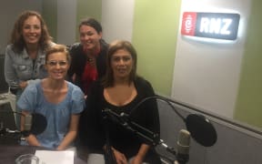 L to R Annabelle Lee, Mihingarangi Forbes, Ebony Duff and Nevak Rogers