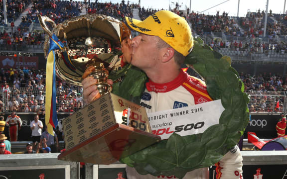 Scott McLaughlin after his opening round win in Adelaide.