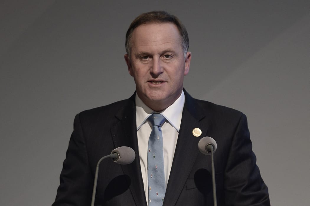 Prime Minister John Key delivers a speech in Istanbul on 23 April.