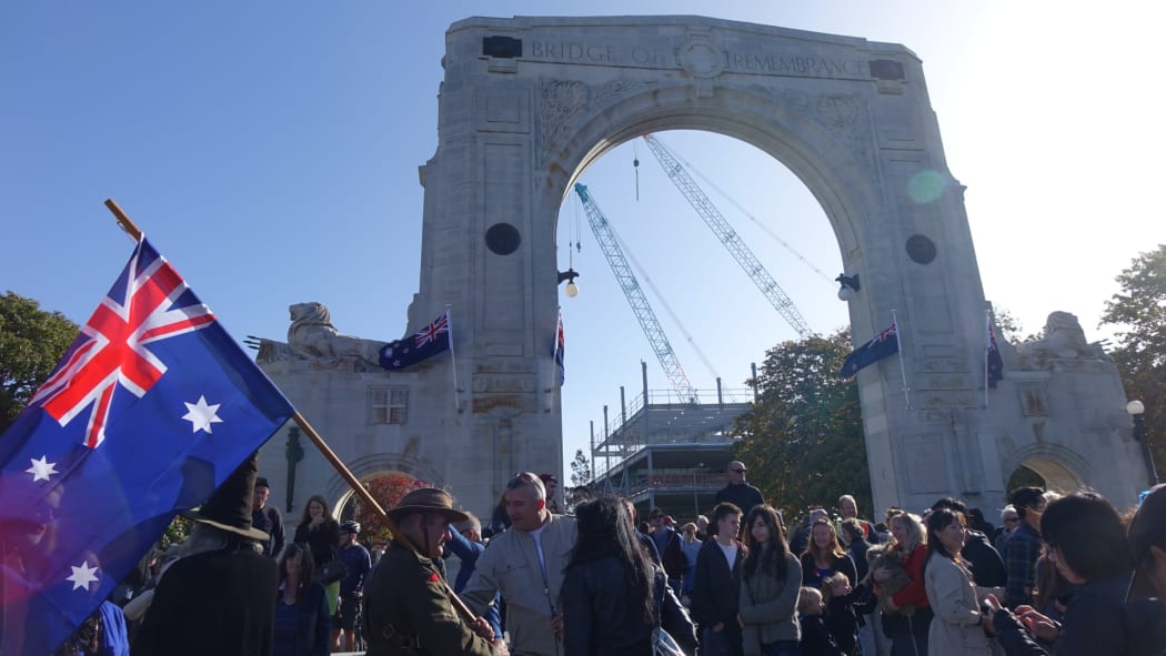 Christchurch's Bridge of Remembrance was rededicated on Anzac Day 2016.