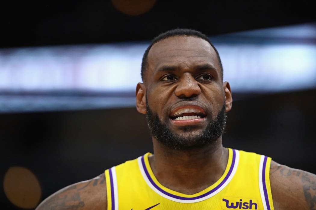 LeBron James of the Los Angeles Lakers.