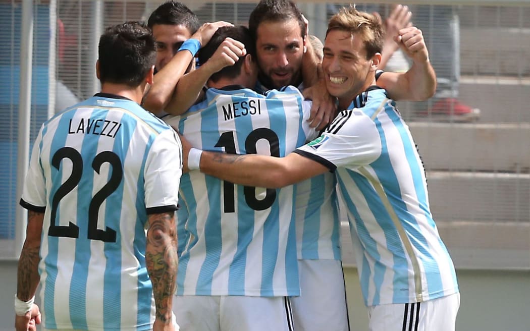 Argentina celebrate victory