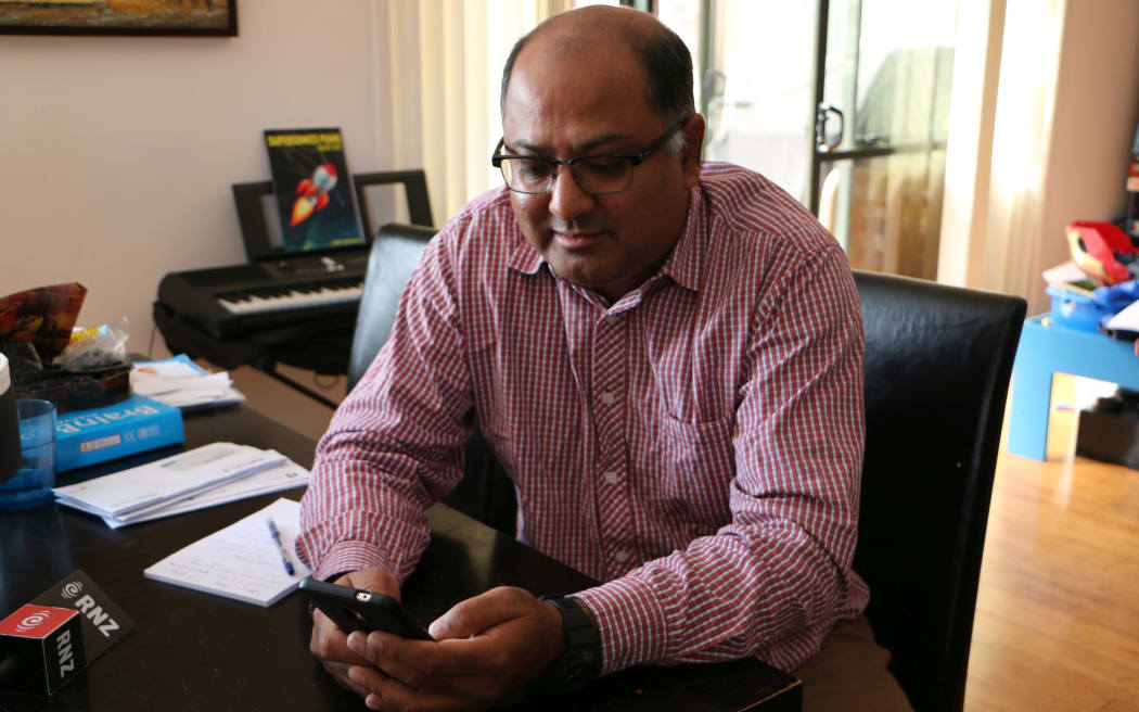 Sunil Kaushal from the Waitakere Indian Association and the India Trade Alliance