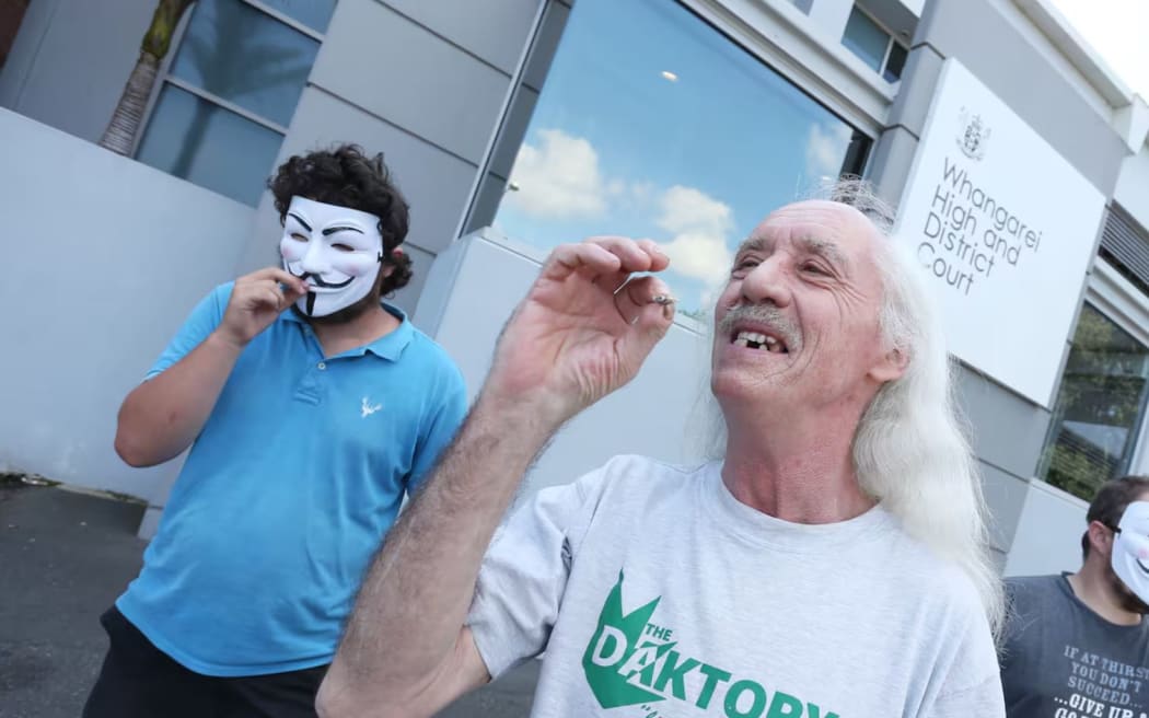 Brian Borland outside the Whangārei District Court.