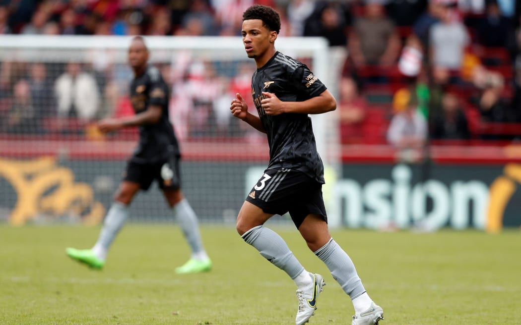 Arsenal's midfielder Ethan Nwaneri.