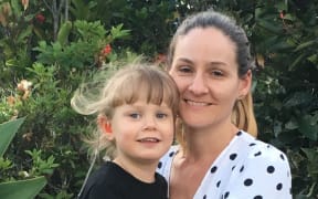 Three-year-old Stella with her mum Jeanette Walker.
