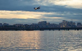 Southwest Airlines Boeing 737-700 aircraft as seen landing at dusk time at Ronald Reagan Washington National Airport DCA in Arlington County, Virginia over the Potomac River in the United States of America flying over water and buildings. The arriving B737 passenger airplane has the registration tail number N750SA and is powered by 2x CFMI jet engines. Southwest airline is the world's largest low-cost carrier with headquarters in Dallas Texas a fleet size of 793 planes. Washington DC, USA on May 2023 (Photo by Nicolas Economou/NurPhoto) (Photo by Nicolas Economou / NurPhoto / NurPhoto via AFP)