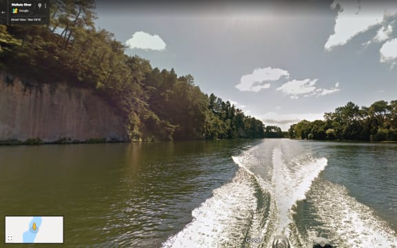 Waikato River as seen on Google Street Trekker.