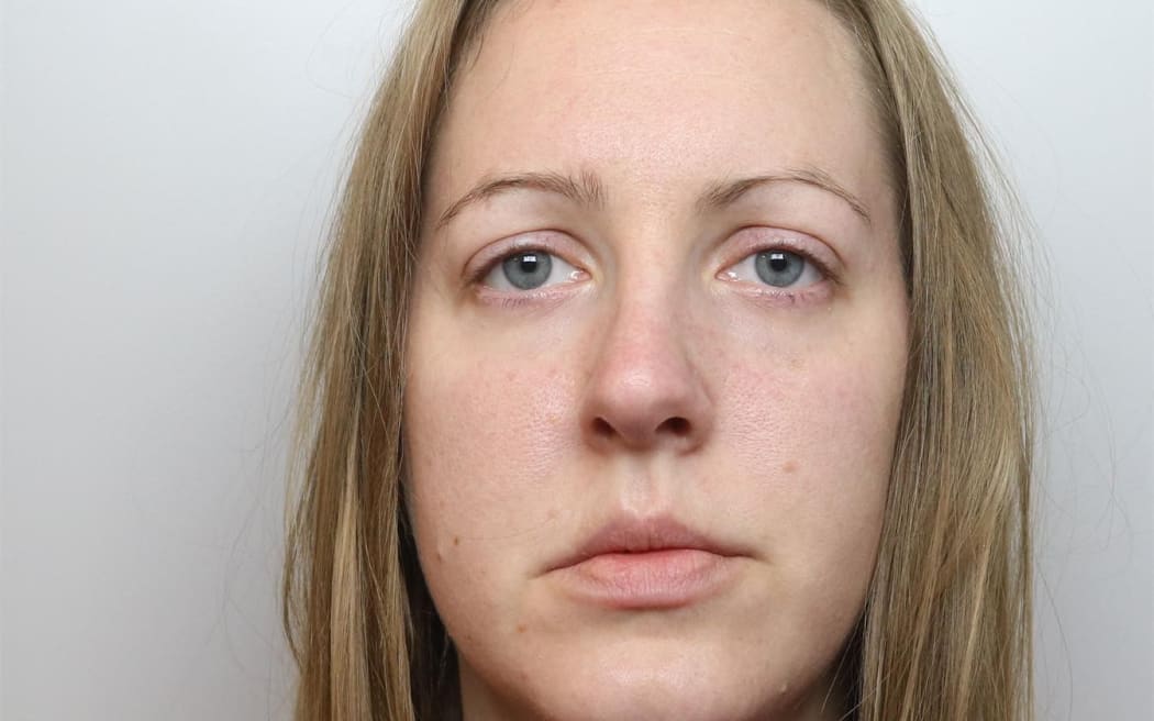 A handout image released by Cheshire Constabulary police force in Manchester on August 17, 2023, shows the November 2020 custody photograph of nurse Lucy Letby. Lucy Letby was on August 18, 2023, found guilty of murdering seven newborn babies and trying to murder six others at the hospital neonatal unit where she worked, becoming the UK's most prolific killer of children. Letby, 33 -- on trial since October 2022 -- was accused of injecting her young victims, who were either sick or born prematurely, with air, overfeeding them milk and poisoning them with insulin. (Photo by Cheshire Constabulary / AFP) / RESTRICTED TO EDITORIAL USE - MANDATORY CREDIT  " AFP PHOTO / Cheshire Constabulary/ Handout "  -  NO MARKETING NO ADVERTISING CAMPAIGNS   -   DISTRIBUTED AS A SERVICE TO CLIENTS