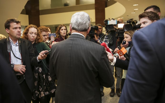 Winston Peters after meeting 12/10/17