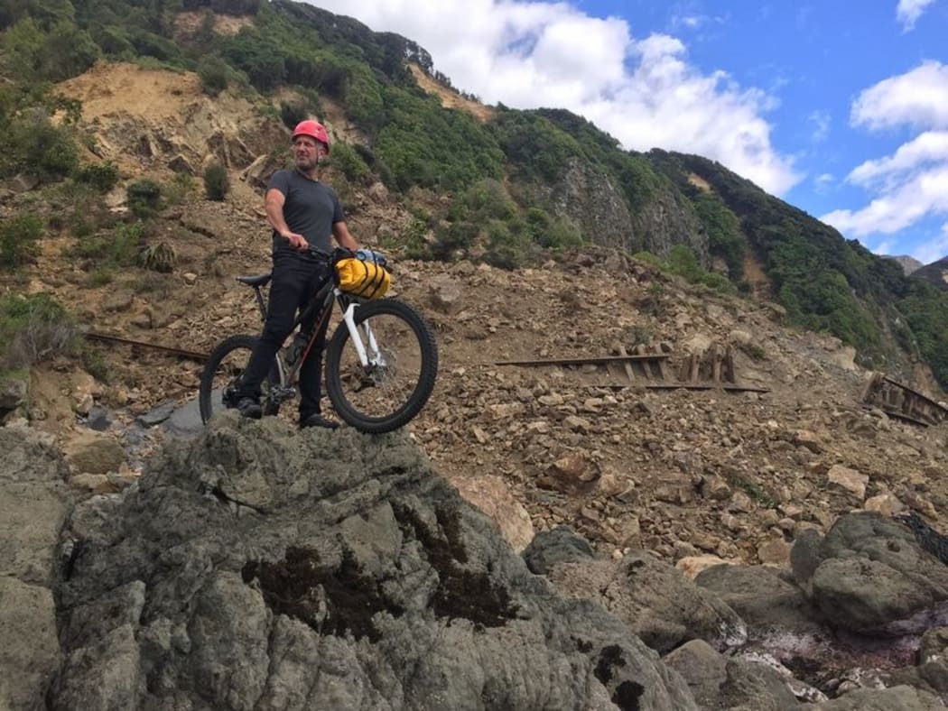 Simon Morton at Okiwi Bay