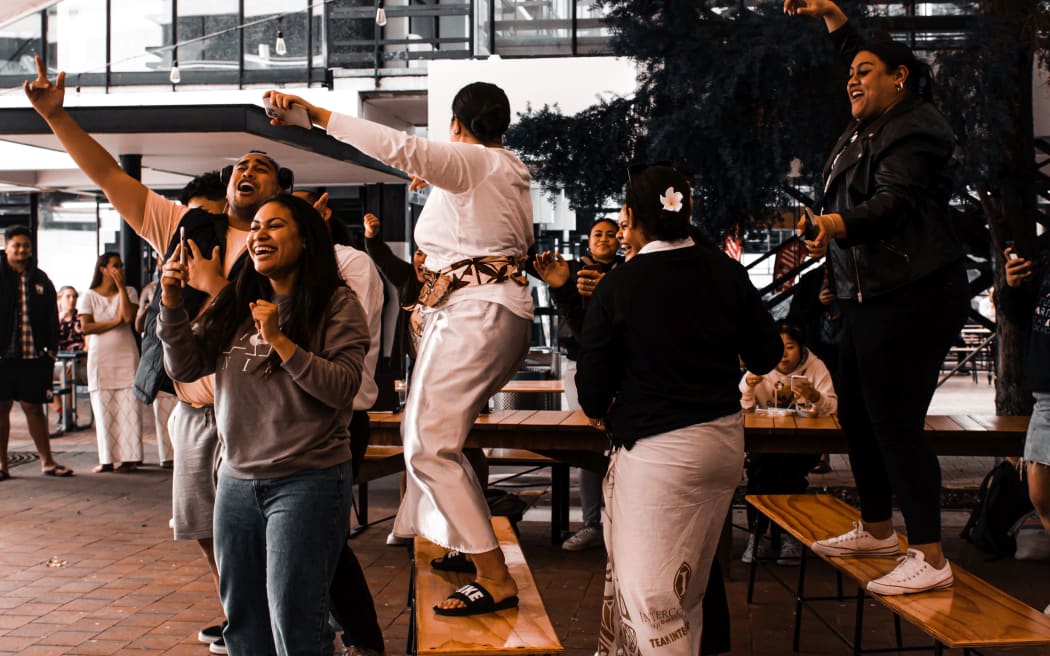 Samoan Auckland University students celebrate Samoa Independence Day on campus