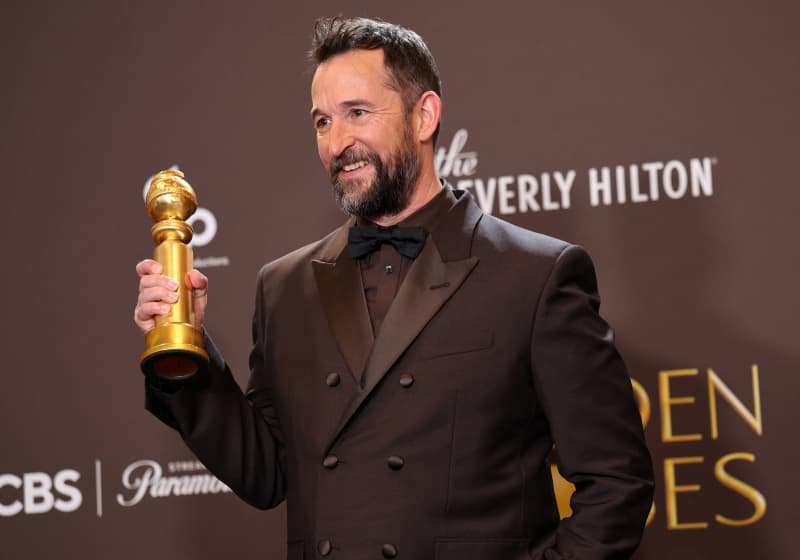 Noah Wyle, winner of the Best Performance by a Male Actor in a Television Series – Drama Award for "The Pitt" poses in the press room during the 83rd Annual Golden Globe Awards at The Beverly Hilton on January 11, 2026 in Beverly Hills, California.