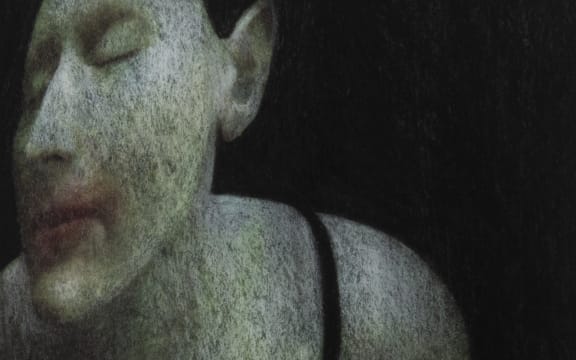 Artwork by Viky Garden from the series 'Porous Bodies', a "suite of unique monotypes that examines the challenges of permanence and change faced by women as they transition through menopause."