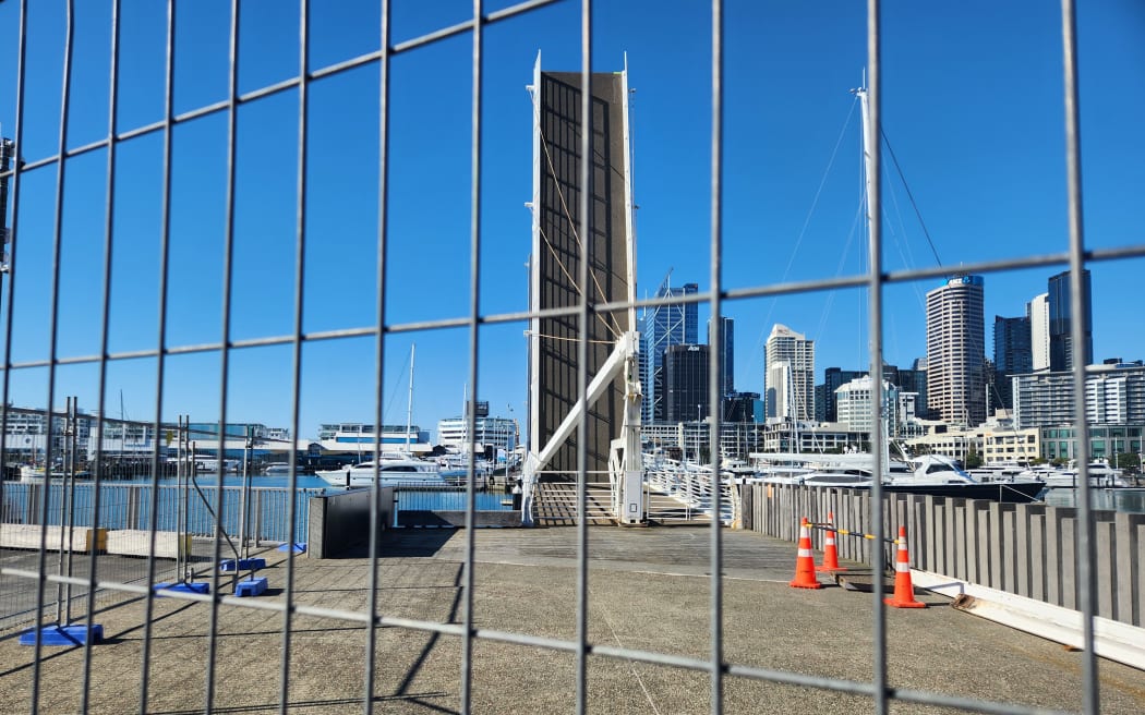 The Wynyard Crossing Bridge is stuck in an upward position making it unusable.