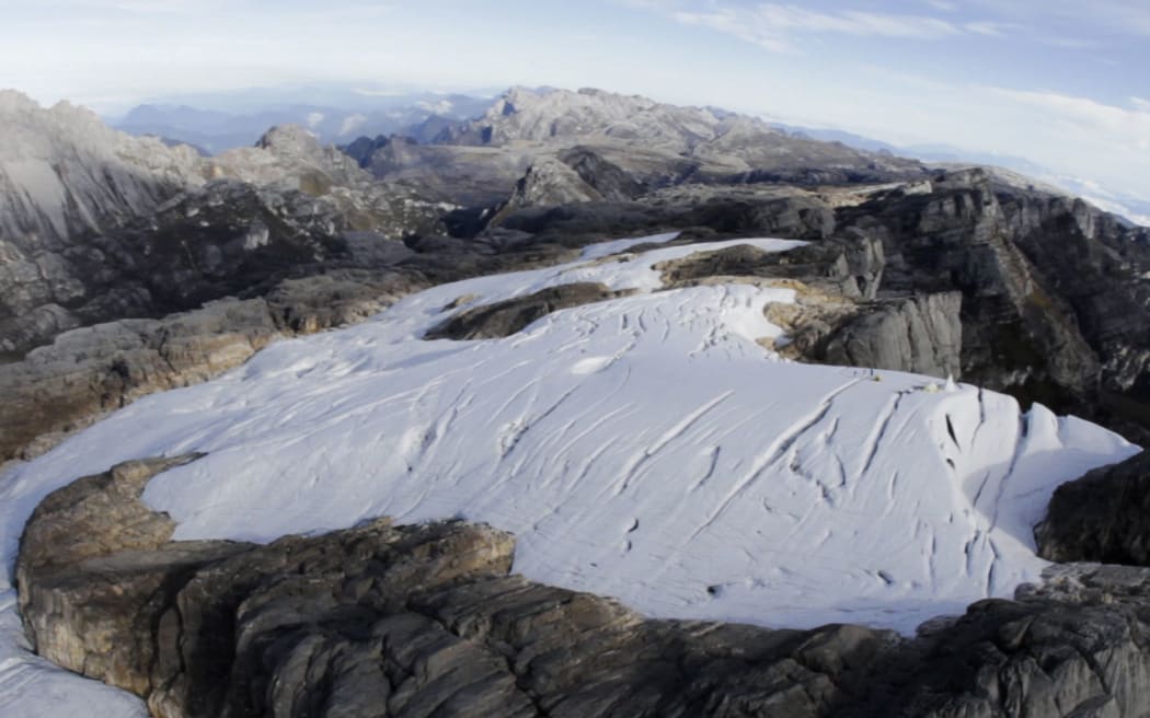 The Puncak Jaya mountains in Indonesia's Papua region