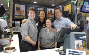 (clockwise from left) Hayley Bomford, Eterei Stonelake, Justin Stonelake and Tash Watterston.