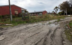 Liquefaction in the Christchurch red zone.