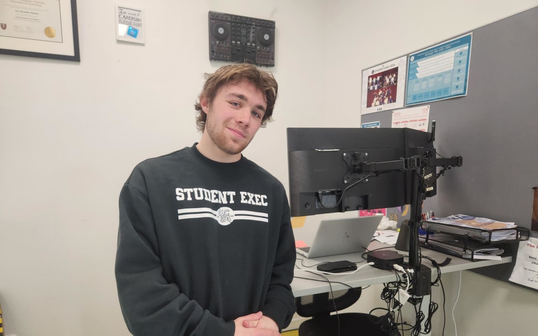 University of Canterbury Students' Association president Luc MacKay.