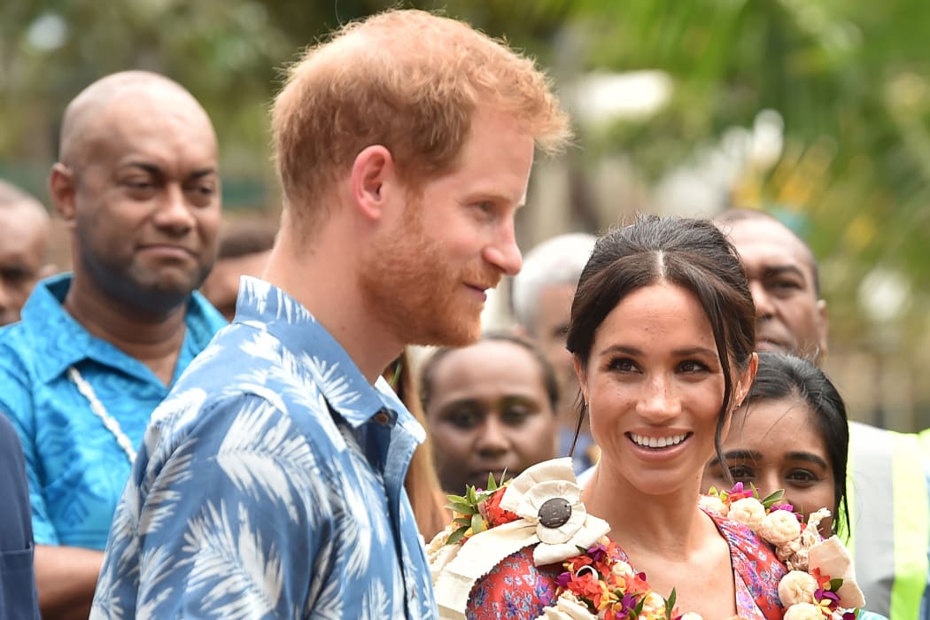 The Duke and Duchess of Sussex in Fiji.