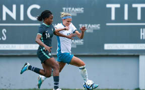 New Zealand's Hannah Wilkinson in action against Nigeria in Turkey.