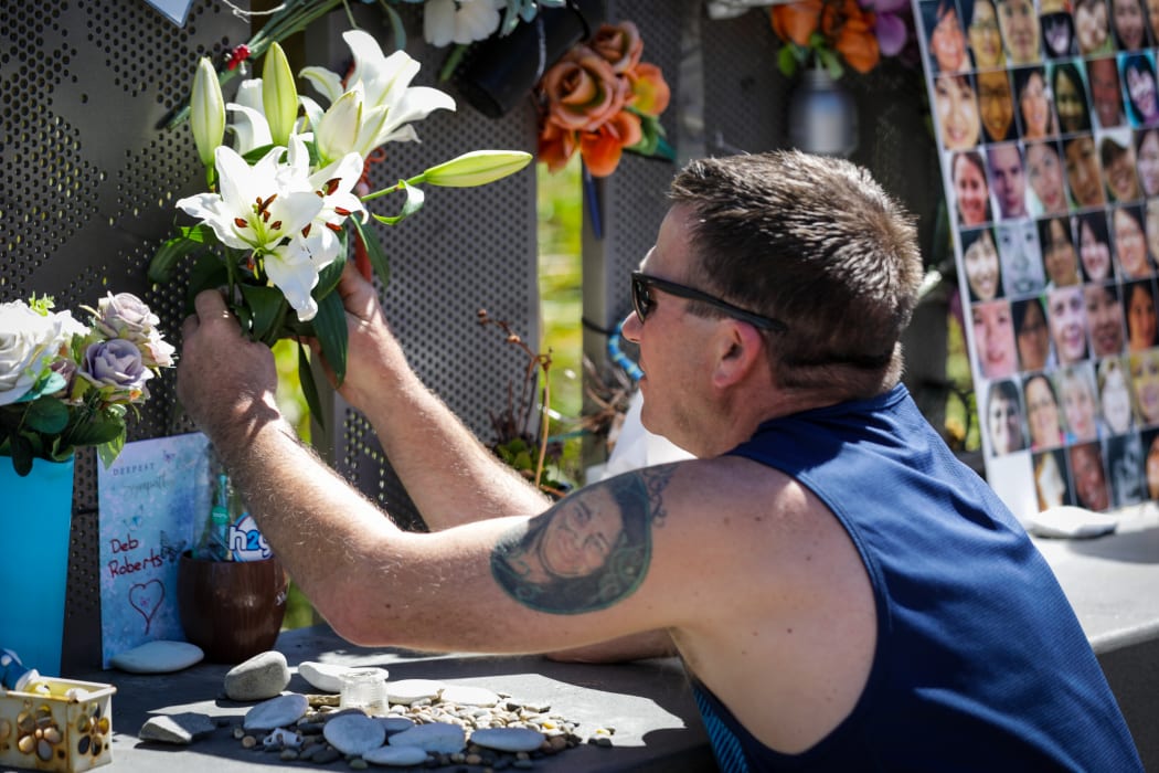 Tributes being laid to the victims of the CTV building collapse on 16 December, 2020.