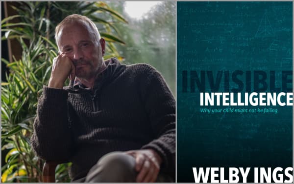 Image of Welby Ings and the cover of his book Invisible Intelligence
