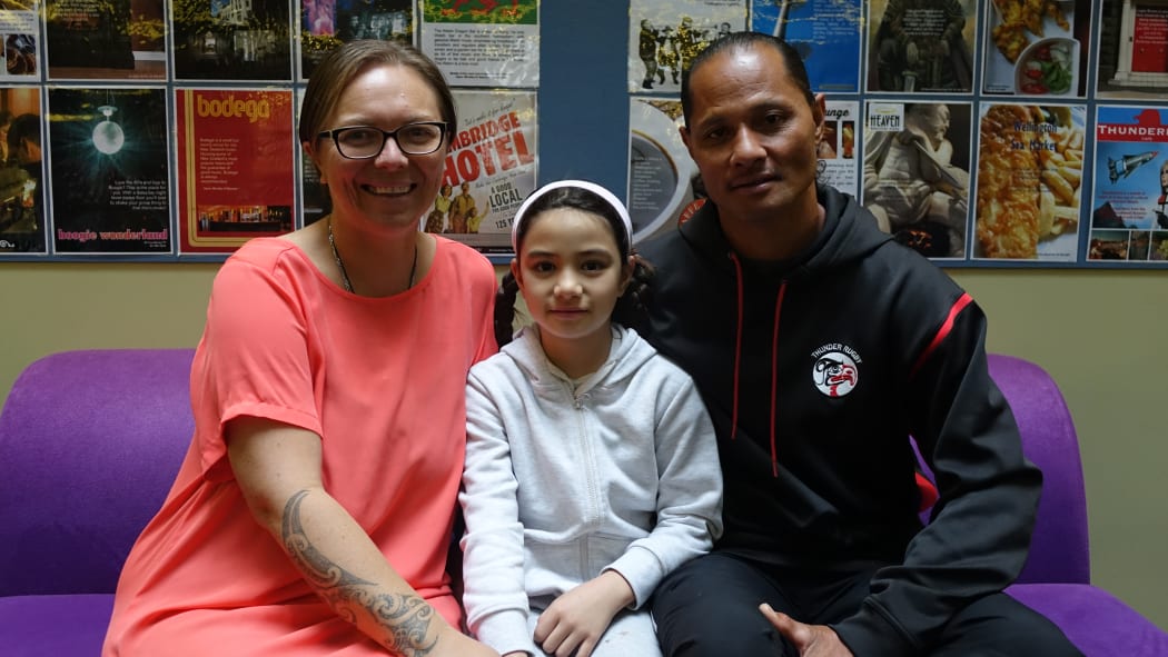 Tanya Fillia, her daughter Willow-Mina and husband John Fillia