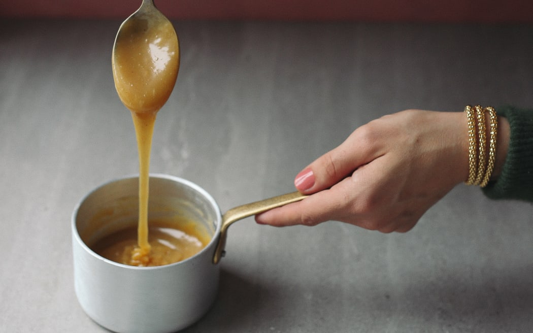 Rosemary infused caramel honey sauce from Homemade by Eleanor Ozich, published by Penguin