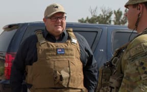 Gerry Brownlee in Iraq.