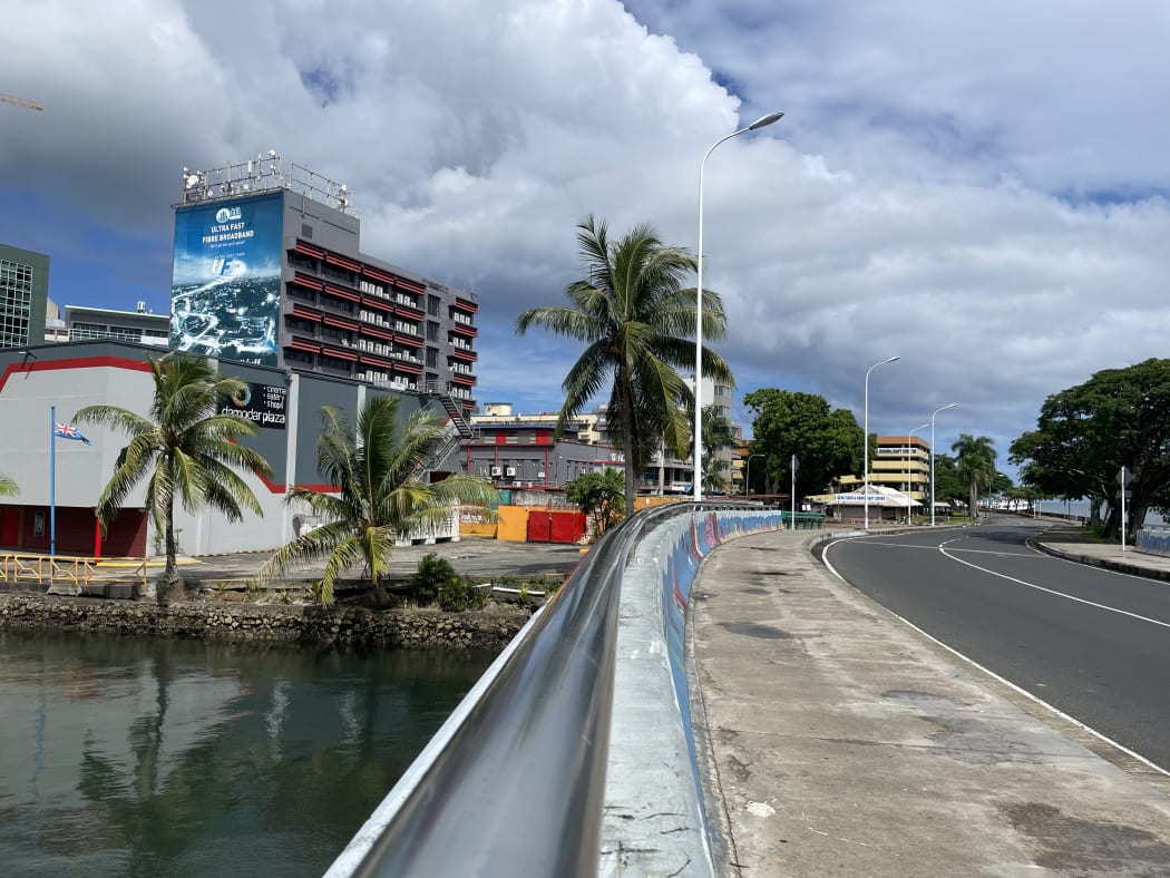 Suva, Fiji, in lockdown.