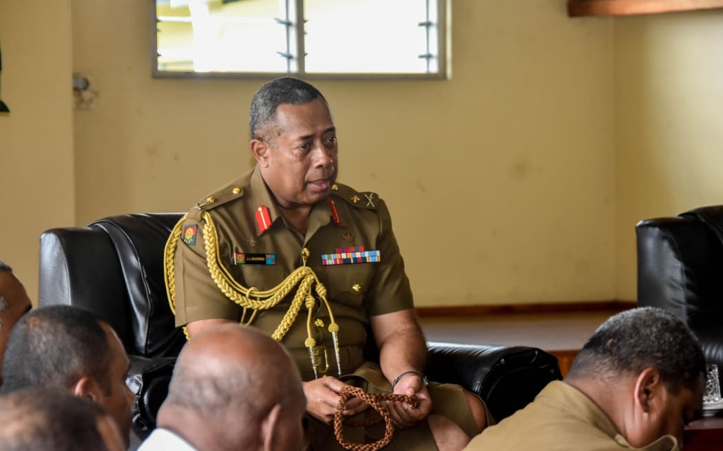 Republic of Fiji Military Forces commander Ro Jone Kalouniwai at the reconciliation and restoration service on Wednesday. 25 September 2024