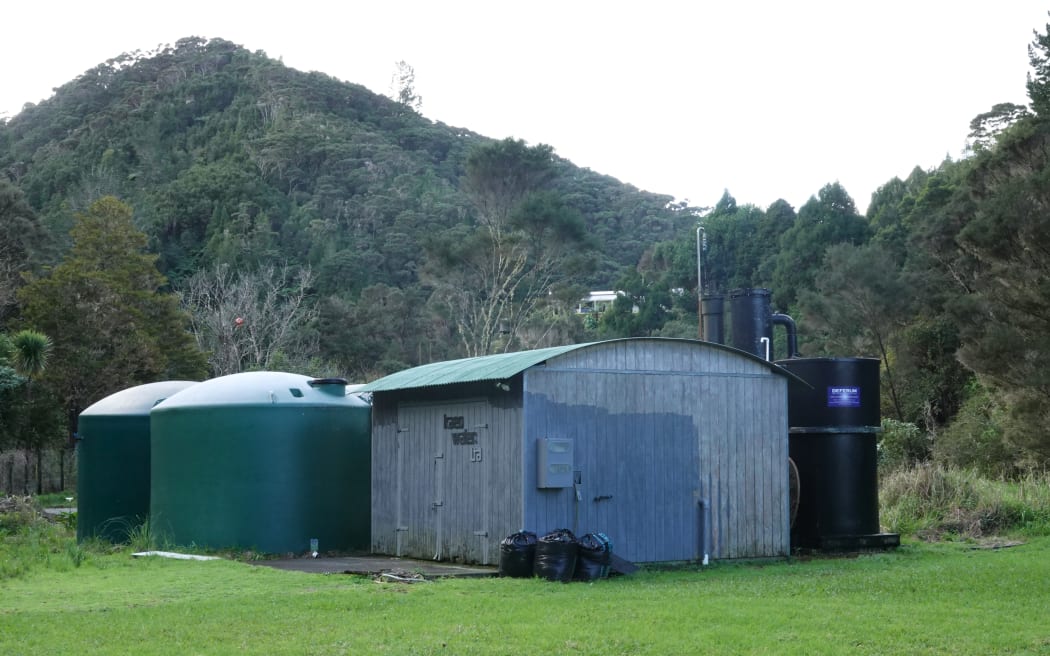 Kāeo’s private water treatment plant, on School Gully Road, draws from the Waikara Stream.