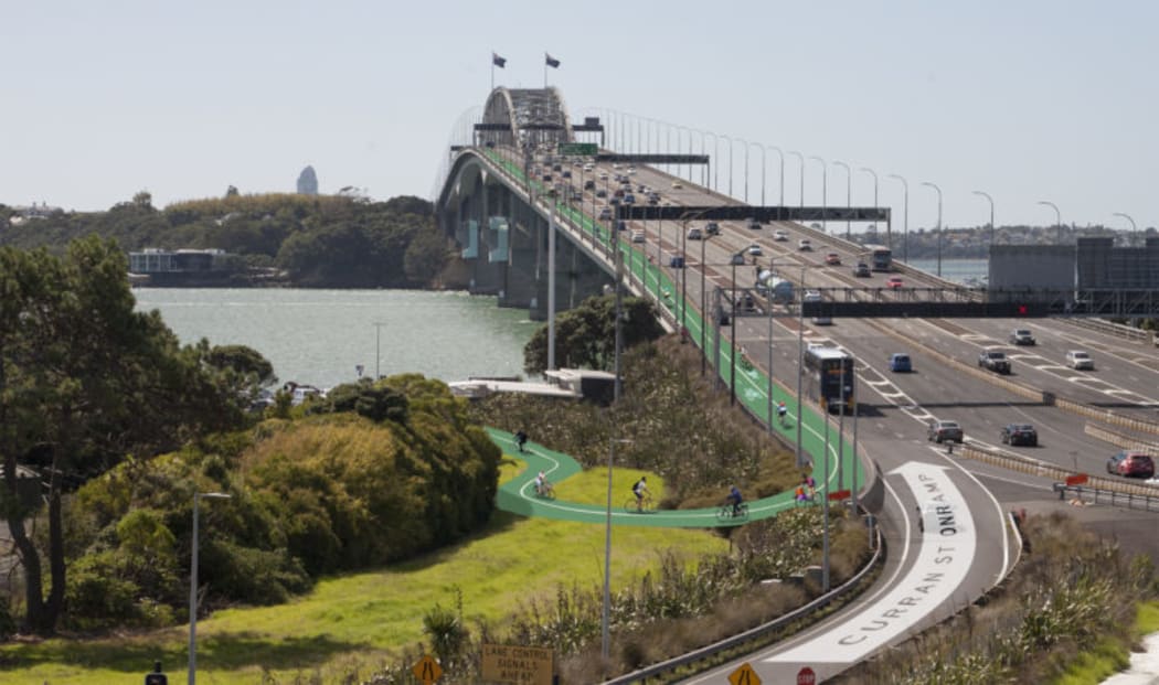 Auckland Harbour Bridge bike lane