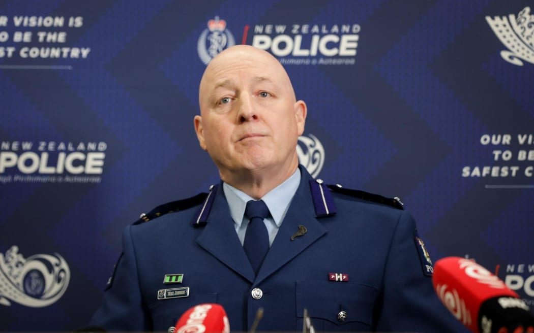 Mike Johnson, Assistant Commissioner Southern Districts and Assets and Capability, speaks at the launch of the Community Beat Teams in Christchurch on 18 July 2024.