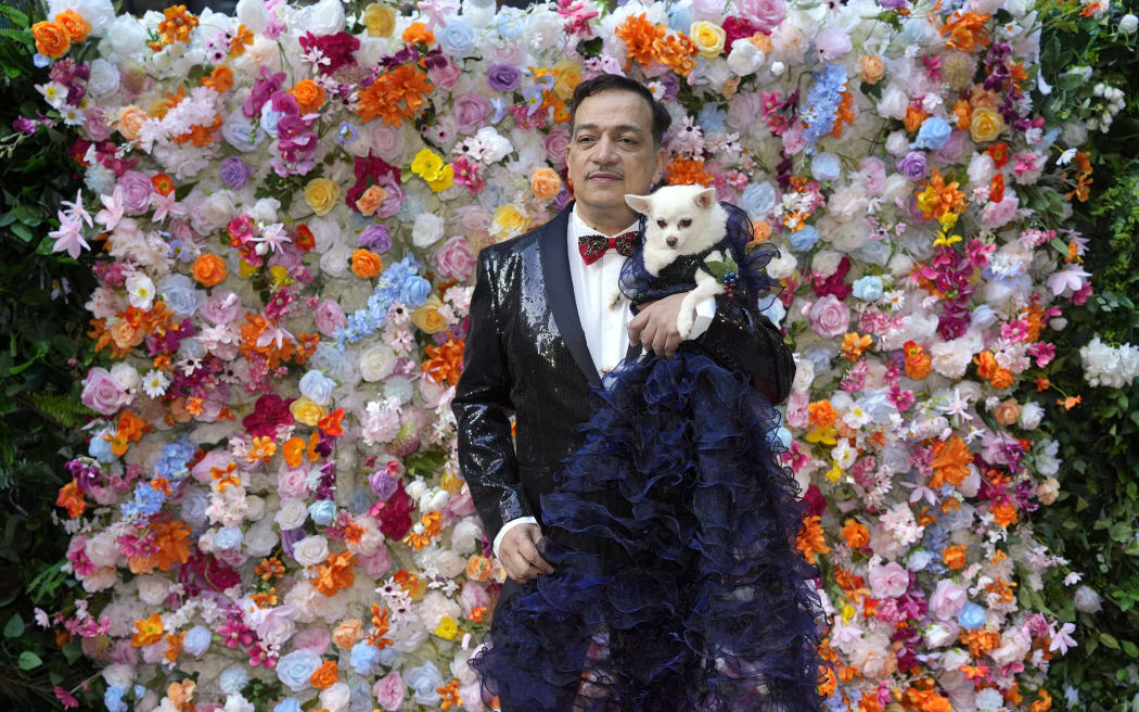 Designer Anthony Rubio attends the Pet Gala fashion show at AKC Museum of The Dog on Monday, May 20, 2024, in New York.