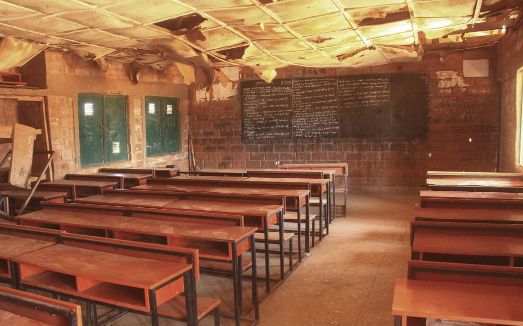 A general view of a classroom at Kuriga school in Kuririga on March 8, 2024, where more than 250 pupils kidnapped by gunmen. Nigeria's President Bola Ahmed Tinubu on March 8, 2024 sent troops to rescue more than 250 pupils kidnapped by gunmen from a school in the country's northwest in one of the largest mass abductions in three years.
The Kaduna state attack was the second mass kidnapping in a week in Africa's most populous state, where heavily armed criminal gangs on motorbikes target victims in villages and schools and along highways in the hunt for ransom payments.
Local government officials in Kaduna State confirmed the kidnapping attack on Kuriga school on March 7, 2024, but they have still not given figures as they said they were still working out how many children had been abducted. (Photo by Haidar Umar / AFP)