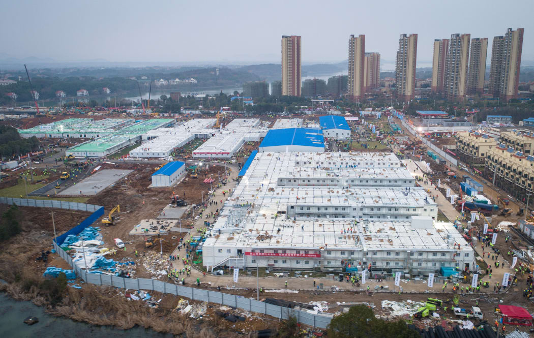 China has built a makeshift hospital in 10 days to battle against the novel strain of coronavirus in Wuhan.