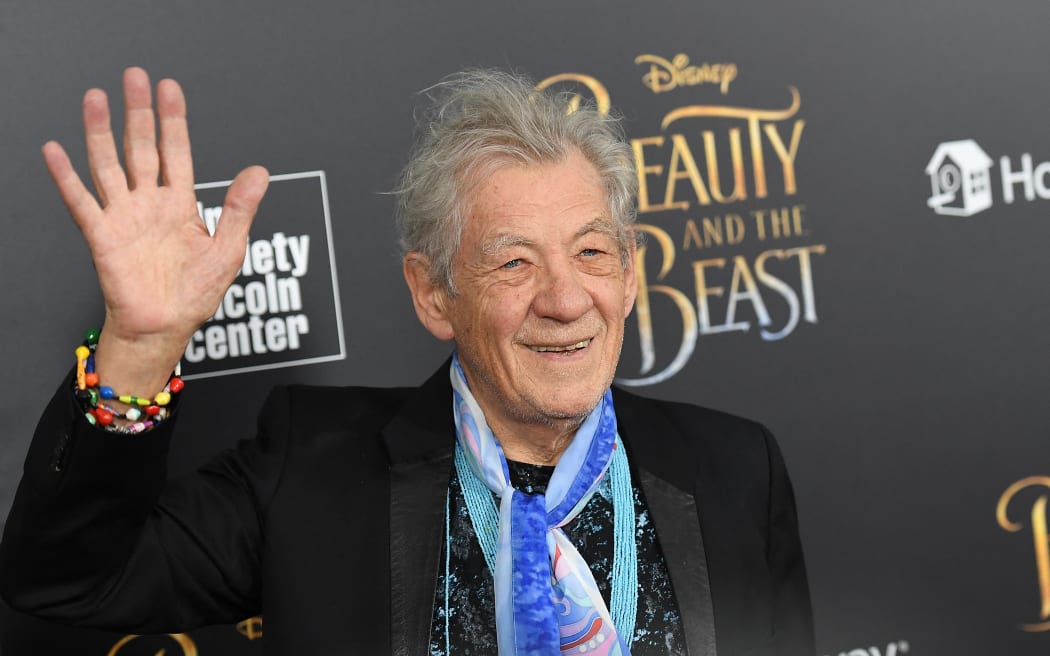 Actor Sir Ian McKellen attends the New York special screening of Disney's live-action adaptation 'Beauty and the Beast' at Alice Tully Hall on March 13, 2017 in New York City. (Photo by ANGELA WEISS / AFP)
