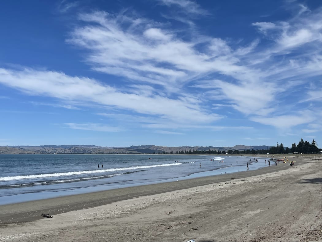 Waikanae beach is often packed but without R and V goers, it’s a lot quieter.