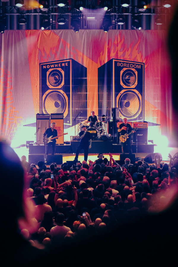 The Sex Pistols perform at Auckland Town Hall, March, 2025.