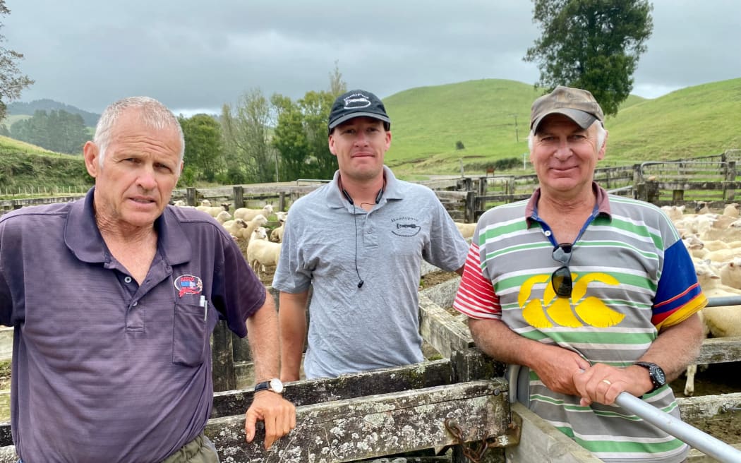 Affco buyer Howard (from left), Cruise Hamilton, and Murray Jackson.