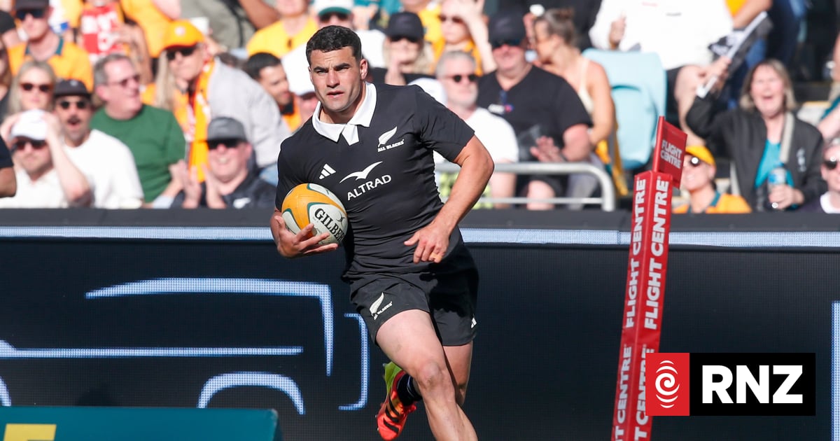 Bledisloe Cup: Josh Moorby's try double highlights All Blacks' game of two halves