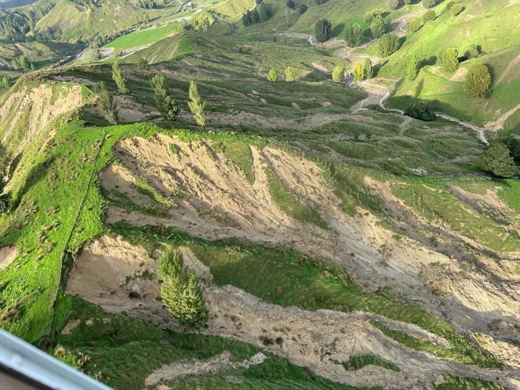 Slips near Mangapoike Road in Wairoa.
